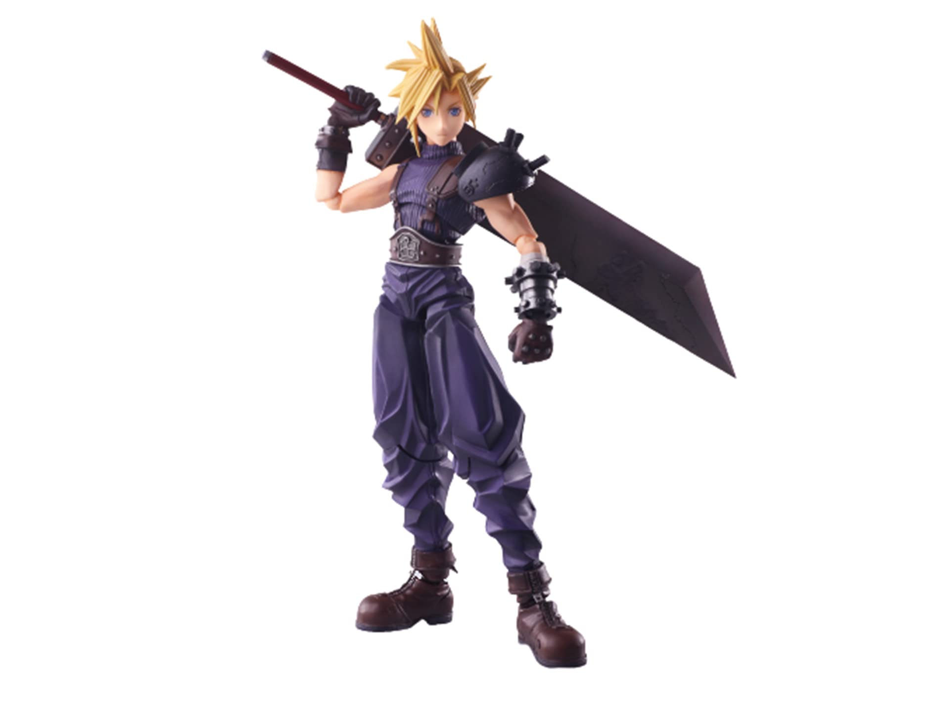 Final Fantasy VII Bring Arts Cloud Strife PVC Painted Movable Figure фиолетовый
