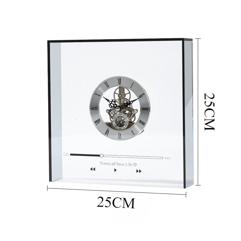 Modern Table Clock Minimalist Elegant Aesthetics Desk Clock Unique Stylish Watches Home Desktop Decorative Clocks Ornaments