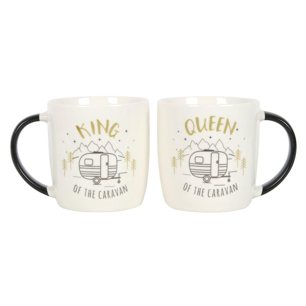 Something Different King And Queen Caravan Mug Set (Pack Of 2)