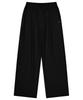 Leijibi [Summer] Single-Pleat Sweatpants Athletic Wear Training Wear Wide Elastic Sweatpants W Black