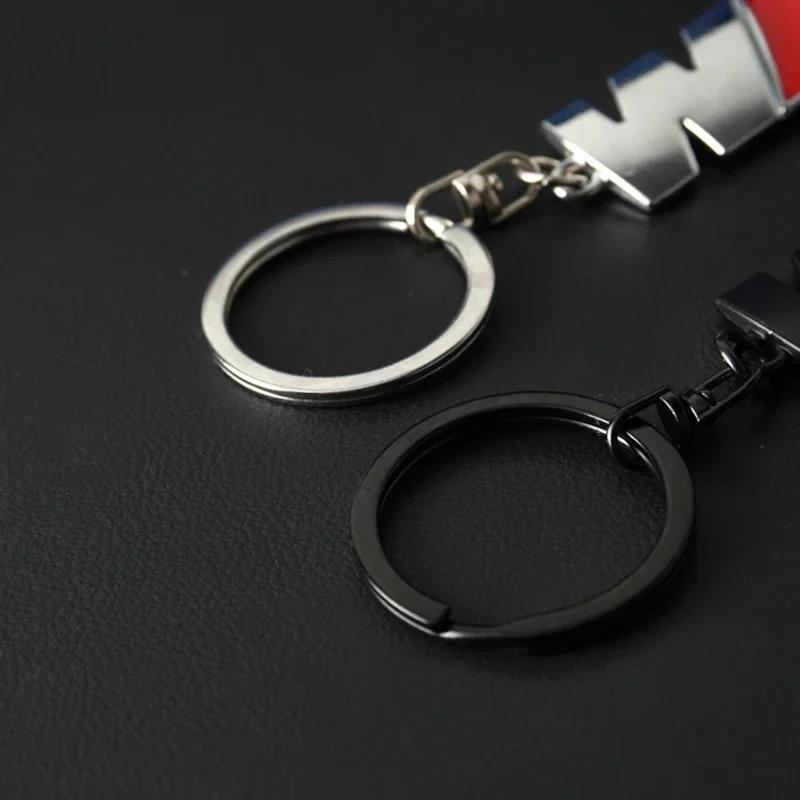3D Carbon Fiber Metal Car Emblem Keychain Key Chain Keyrings Key Holders for BMW M3 M5 M Power Badge Auto Decoration Accessories ujhzt90