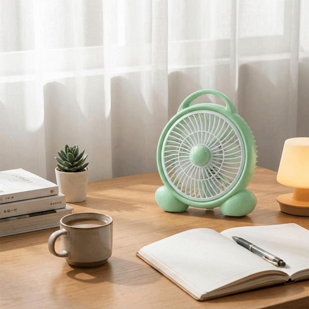 Low Noise Portable Small Table Fan Compact Design Quiet Personal Cooling Fan  Dorm