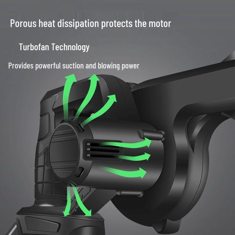 Rechargeable German-style High-Power Blower: Hair Dryer, Dust Cleaner & Fire Starter