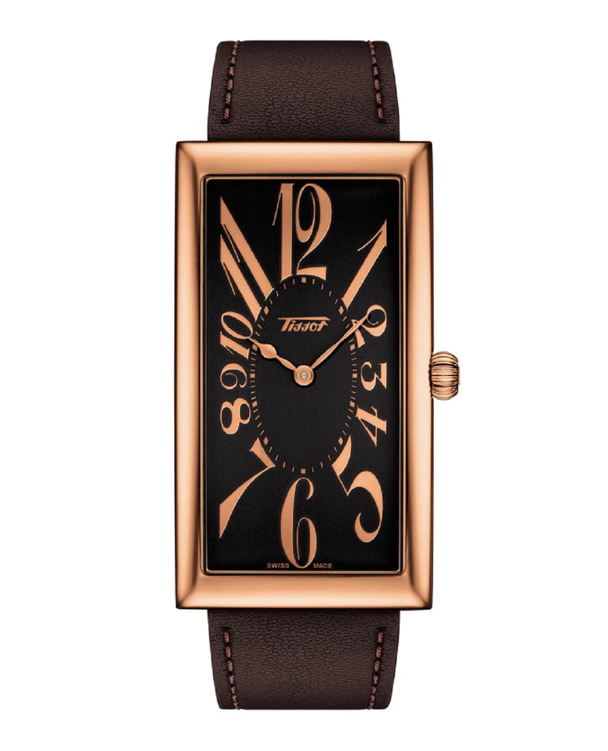 

Tissot Heritage Banana Watch, Unisex, Black Dial, Leather Strap, T1175093605200 [Official Import]