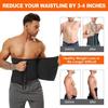 Men's Neoprene Waist Cincher: Tummy Control, Sweat-Inducing, with Zipper & Hook-and-Eye Closure