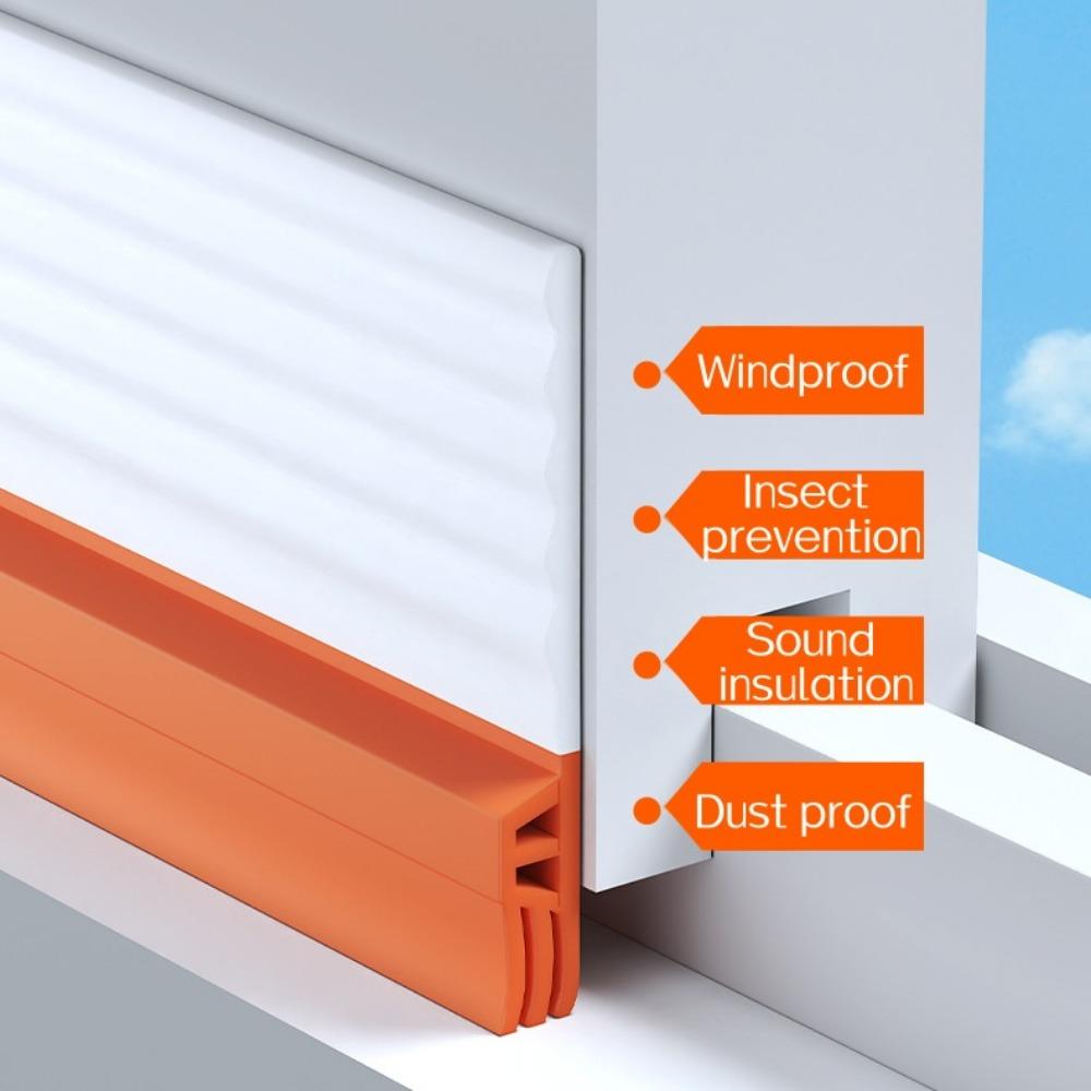 4/2M Sliding Window Sealing Strip Winter Windproof Soundproof Window Sealing Strip Door Sealing Gap Insect Proof Filling Strip