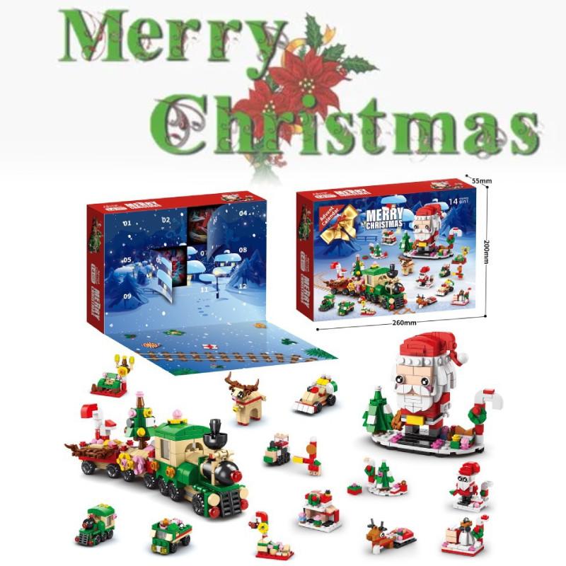 Engaging Compatible Lego Christmas Block Set With 24 Boxes And 400 To 800 Pieces