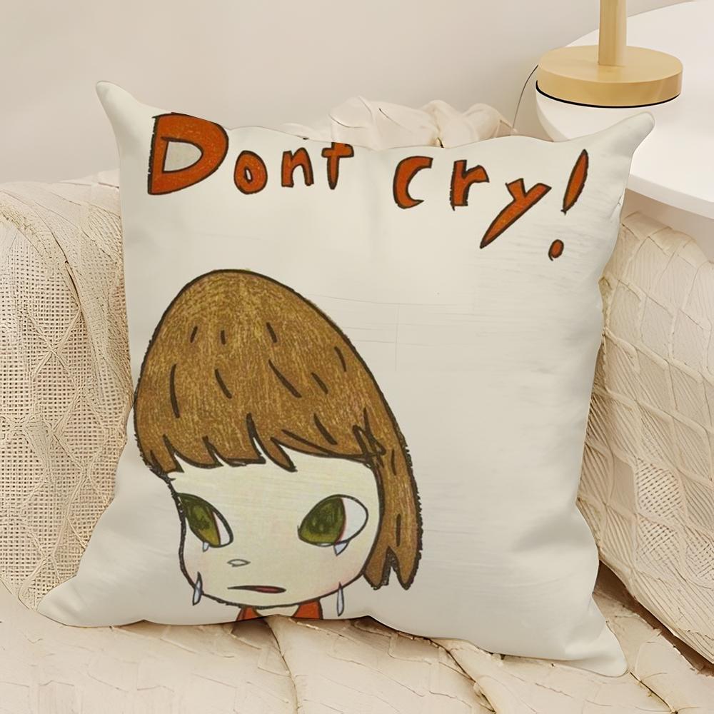 

Art Master YYoshitomo NNara Pillow Case Natural Linen DoubleSided Printing Sofa Home Decor Cushion Cover 30X30cm