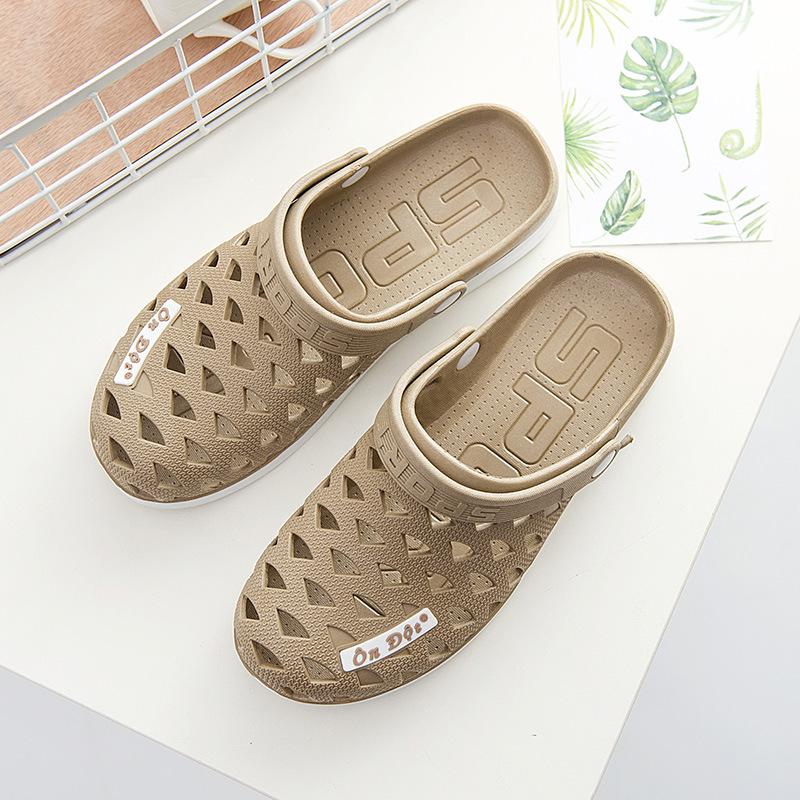 

Вьетнамский стиль полые носки пара обувь летние унисекс дышащие двойного назначения пляжные шлепанцы удобные сандалии 45 хаки