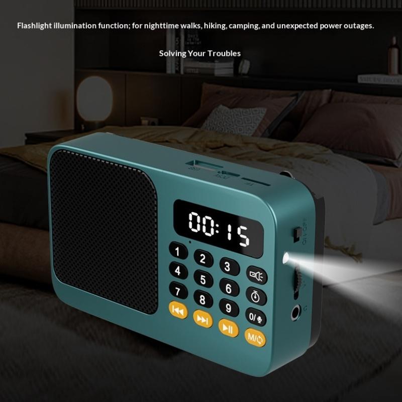 Lecteur Mp3 Numérique Usb Rechargeable Portable Radio Lecteur de Musique Haut-parleur Appareils Fournitures Avec Écran Led Radio