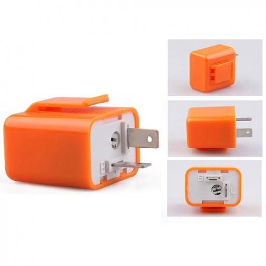 2Pin Electronic LED Flasher Relay Fix Turn Signal Bulbs Hyper Flash Issue Orange