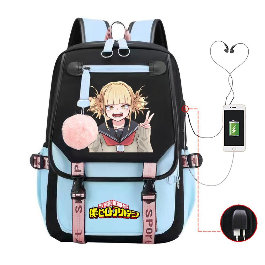 My Hero Academy Has the Same Peripheral Backpack, Animation Two-dimensional Printing, Primary and Secondary School Schoolbag.