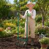Heavy Duty Garden Fork 5-Tine Broad Fork, Pitchfork with Dual Handles, Gardening Hand Tiller, Digging for Planting, Gardening, Soil Aeration