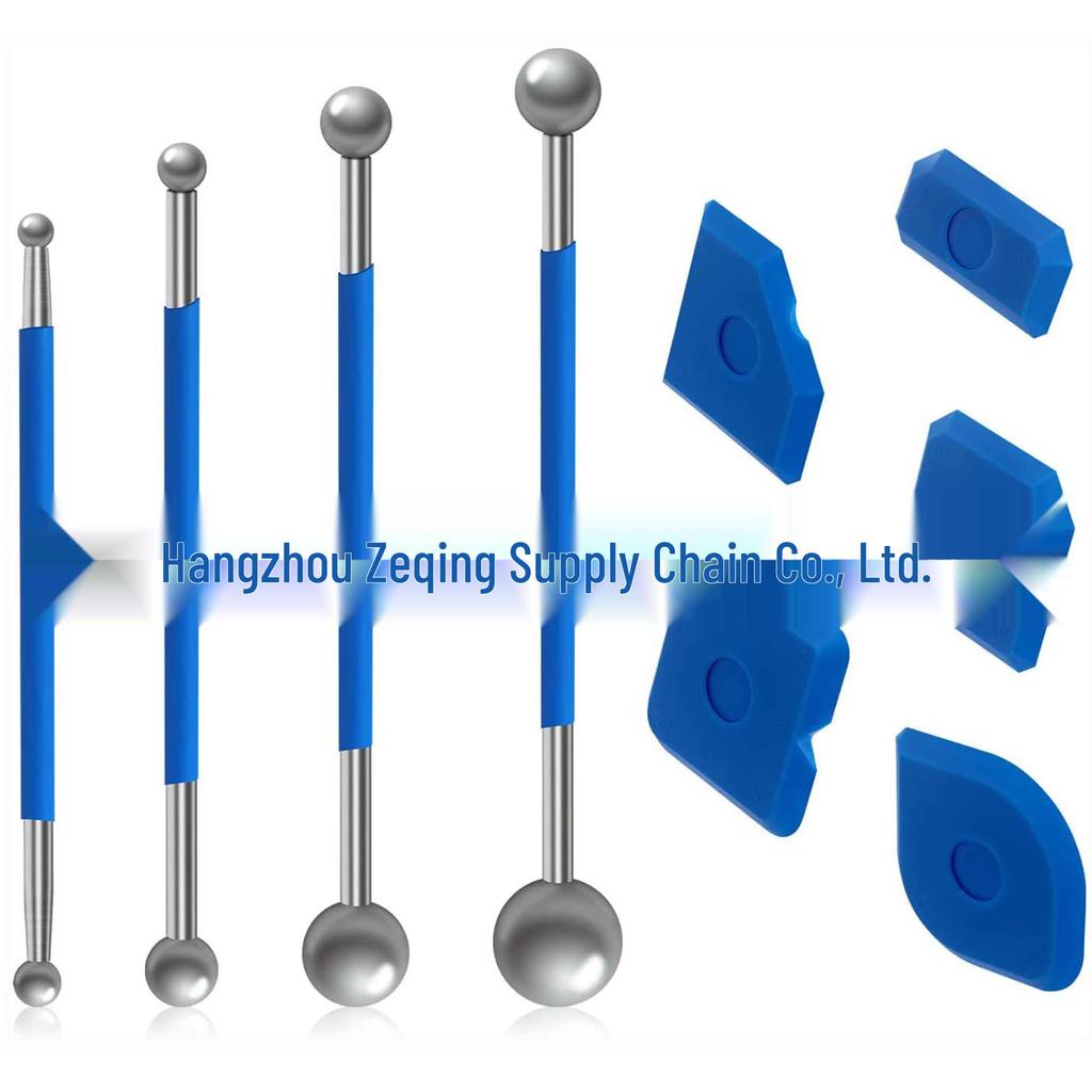 Tile Seam Pressing and Scraping Tool Set - 9 Pieces