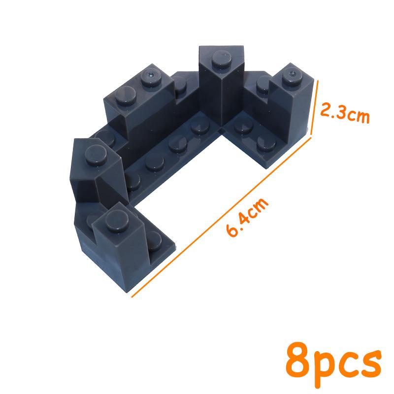 Non-Toxic Mountain House Garden Rockery Accessories Building Blocks Rock Moc City Street Panel Diy Parts Hill Stone Bricks 6083 6082 30246