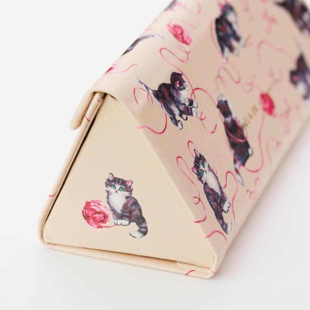 Estojo Fino para Óculos Marks PAJ-GS16-BE, Paul & Joe Gatos com Lã