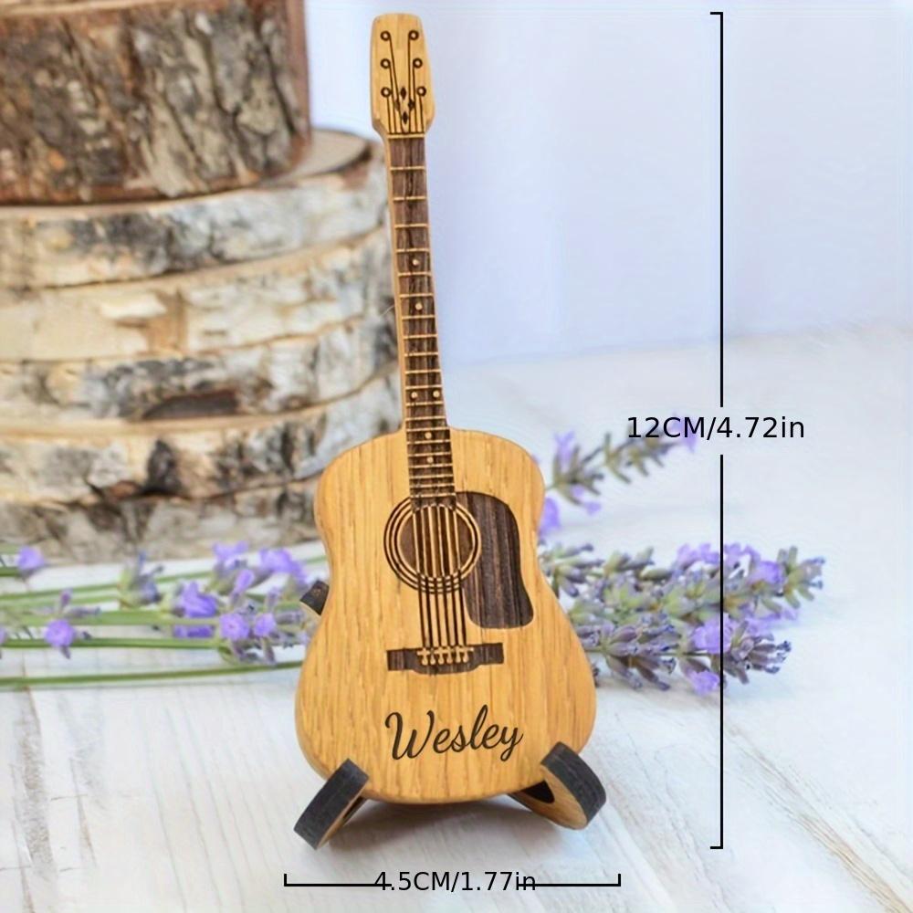 

Подарочный набор для любителя гитары - Персонализированные гравированные медиаторы, Идеально для юбилеев или подарков отцам, братьям, парням хаки