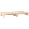Daybed Extendable 2*(90*190) Cm Solid Pine Wood