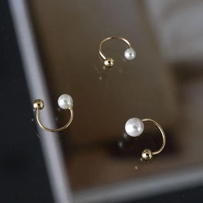 14k two way pearl ball piercing