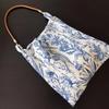 Vintage Blue and White Porcelain Flower Bag Women's Slim Fabric Bag