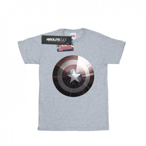 

Marvel Mens Captain America Shield Shiny T-Shirt L