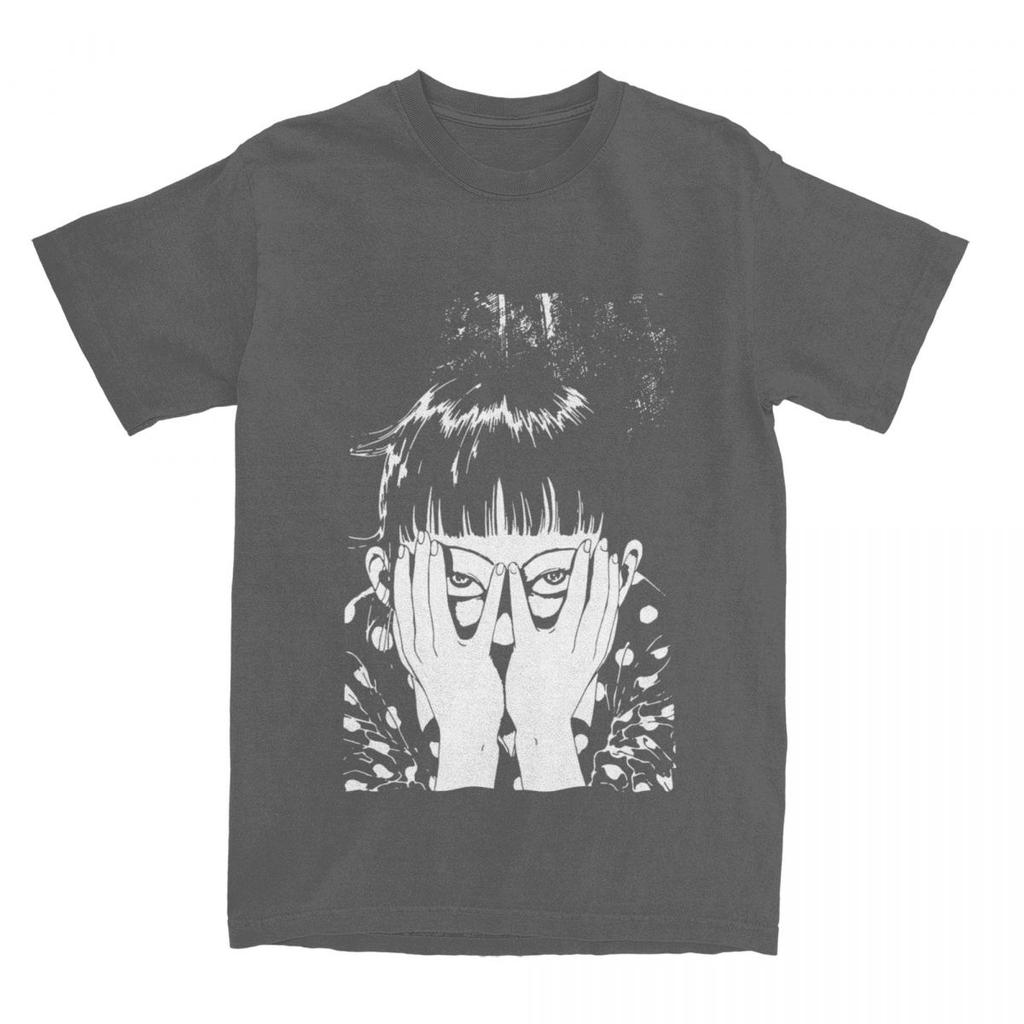 Suehiro Maruo Girl T-Shirt Man Junji Ito Comic Vintage 100 Cotton T-Shirts Beach O-Neck Harajuku Tee Shirt Oversized Clothes