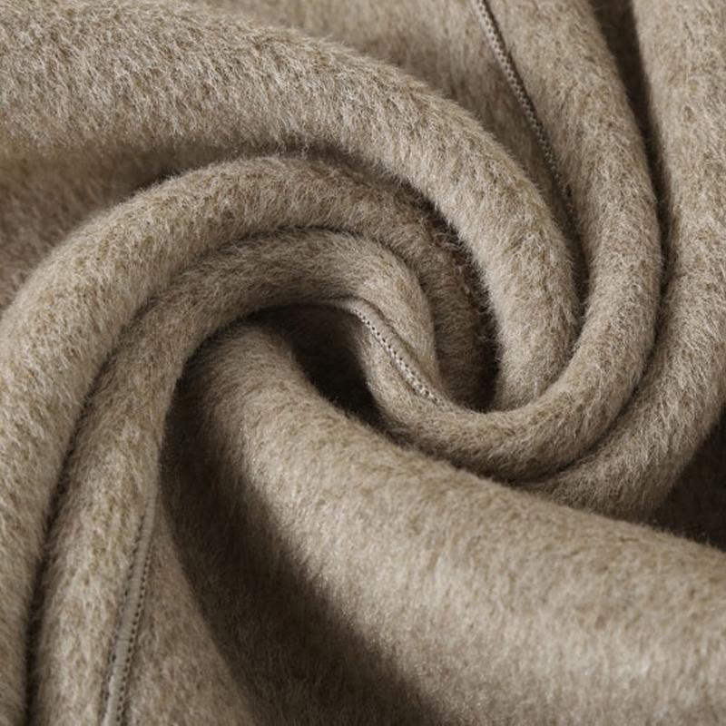 Middle Age Women's Wool & Blends Coats Plus Size Autumn Elegant Loose Outerwears Lady Jackets