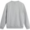 Li Ning Sports Lifestyle Series Letter Breathable Comfortable Warm Fleece Pullover Long Sleeve Sweatshirt Men Sweatshirt Gray AWDU679-2