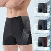 Men Swimming Trunks Quick Dry Soft Elasic High Waist Thin Plus Size Soft Breathable Slim Fit Printed Hot Spring Bathing Shorts Summer Beach Shorts