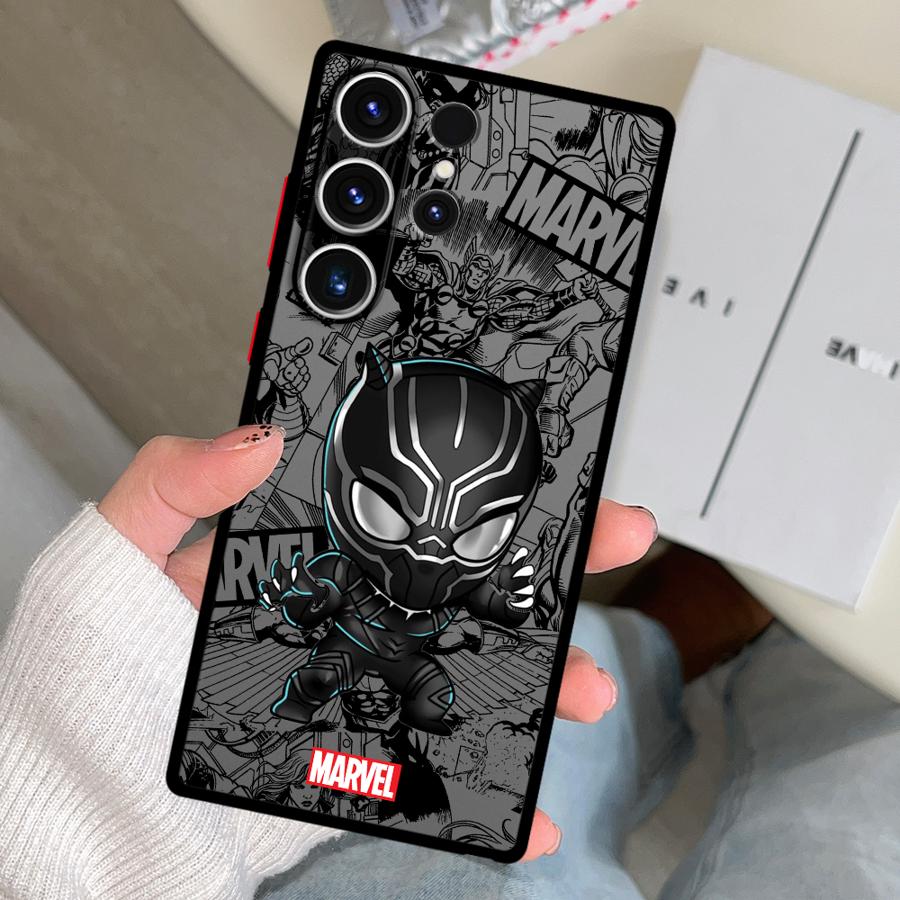 Cartoon Marvel Spiderman Groot Funda Phone Cover Case for Samsung Galaxy S26 S21 S22 S20 S23 FE S24 Plus S25 Ultra Note 20 10+