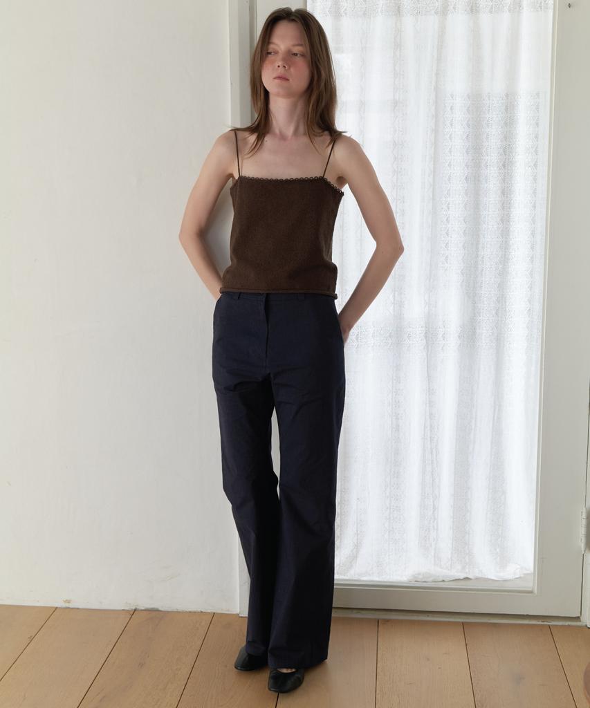 Aente Vintage Boots Cut Pants - Navy