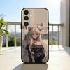 S-Sailor-M-Moon Anime Phone Case For Samsung  A73,72,71,A52,51,40,41,A22,A32,31,A13, Soft Black Shell