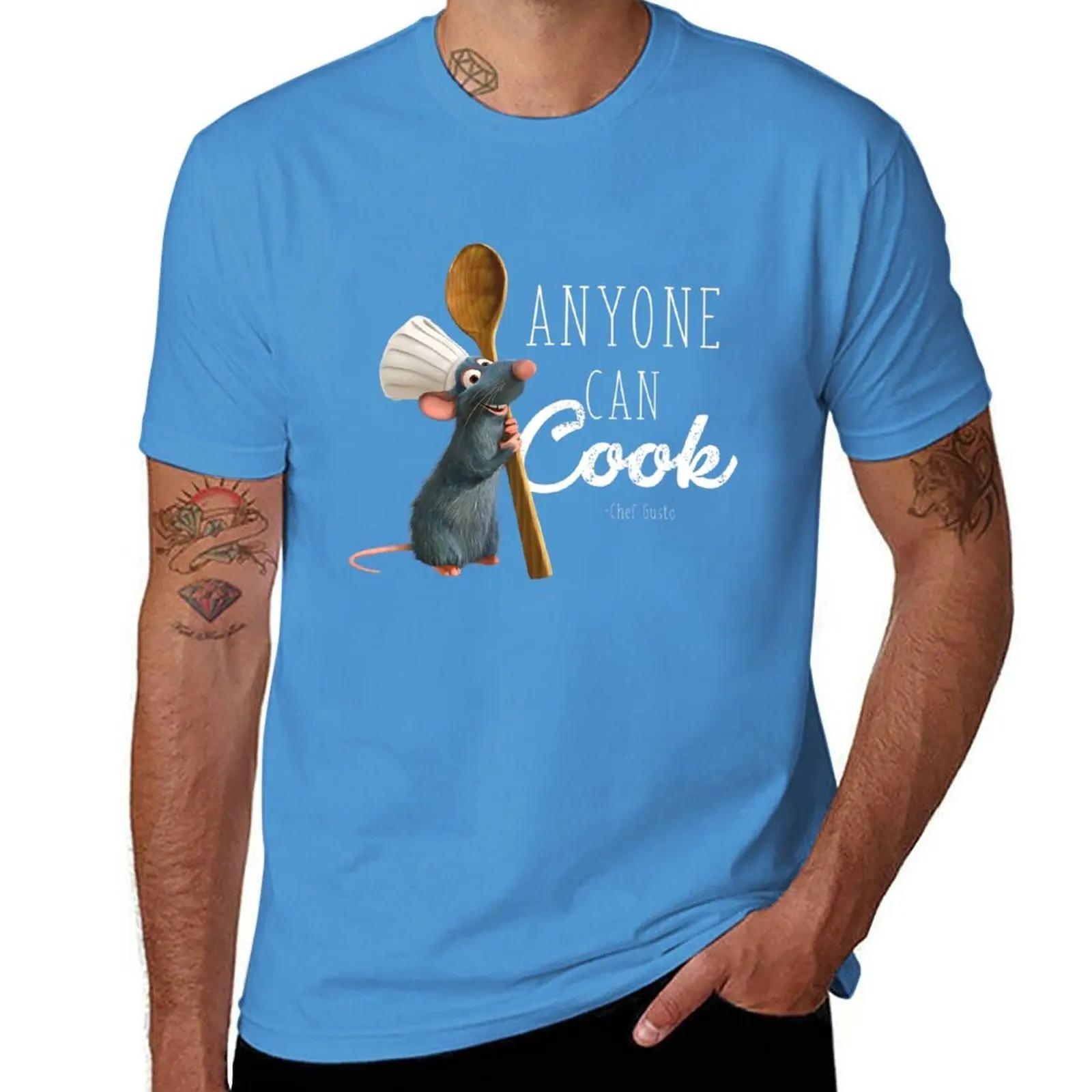 

New Ratattouille Remy Anyone Can Cook TShirt tops customized t shirts black t shirts for men S
