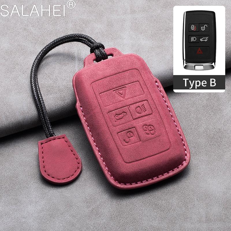 Car Key Case For Land Rover Discovery Range Rover Evoque Velar Sport For Jaguar E-Pace F-Pace F-Type XE XF XJ Inter Accessories