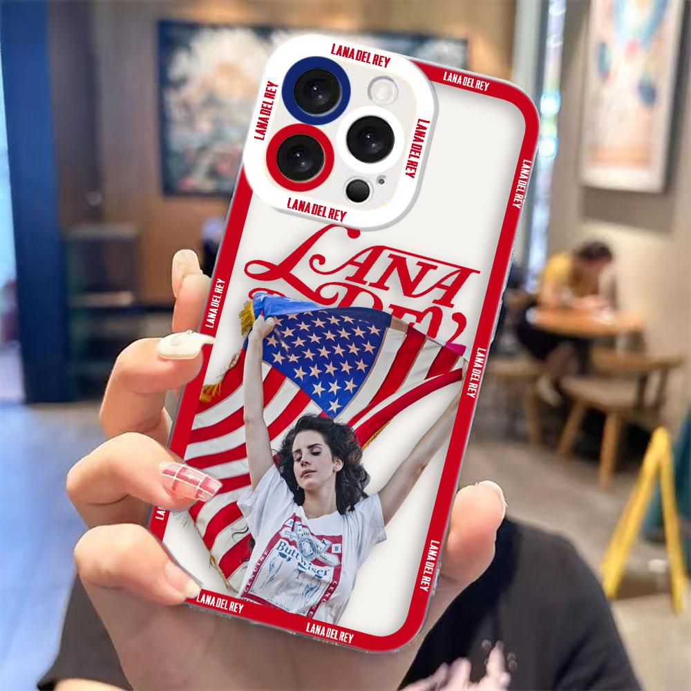 

Чехол для телефона Clear Case с изображением певицы L-Lana Del Rey для iPhone Apple 17 AIR 16E 16 15 14 12 13 11 Pro Max Plus XR TPU DIY Shell Case IPHONE17PROMAX