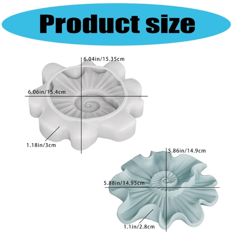 Creative Silicone Mold Jewelry Tray Moulds Helical Shape Silicone Texture Handmade Molds Perfect for Home Decorating