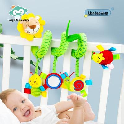 Glücklicher Affe Plüsch Hängendes Kinderbett Spielzeug: Kinderwagen-Ornament für 0-1-Jährige