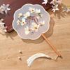 Double-Sided Embroidered Chinese Round Fan: Ancient Style for Hanfu, Qipao, and Children's Dance