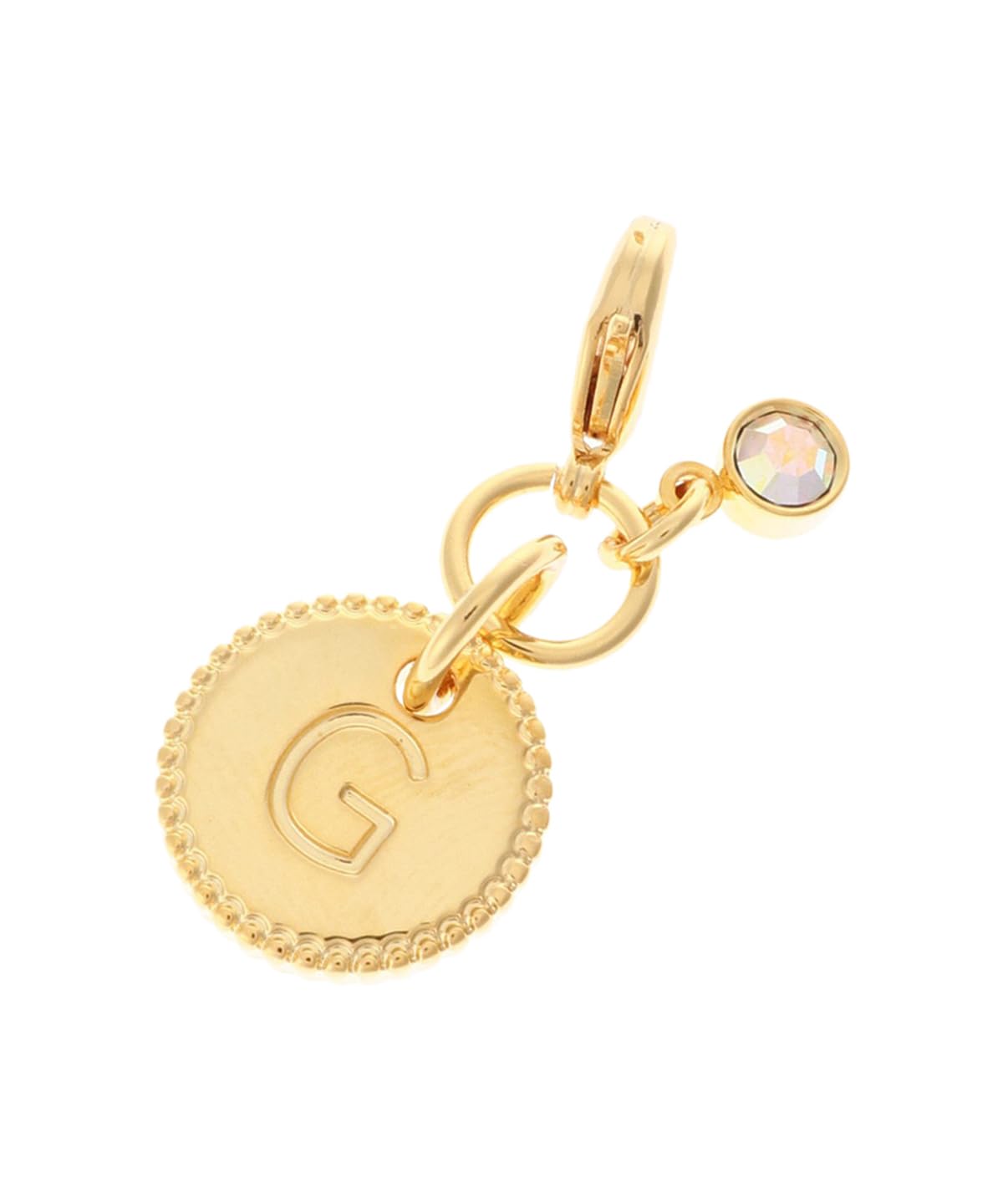 

Thavasa Petit Zipper Top Charm Simple Initial Charm G Gold One Size [Samantha Choice] Women s золотий