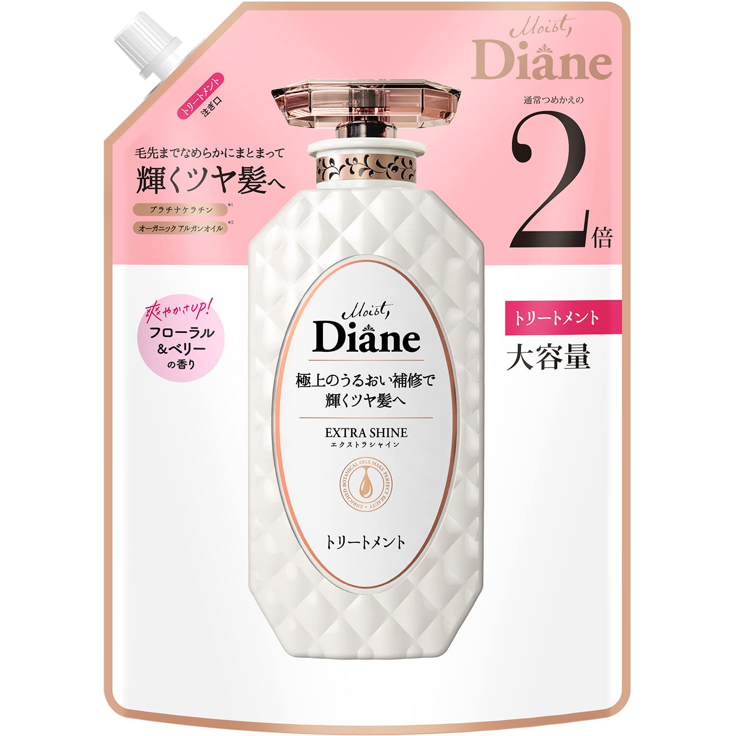 

Diane Diane Treatment Floral Berry Scent Perfect Beauty Extra Shine Refill 660 мл [Большая емкость] [Блестящие волосы] &