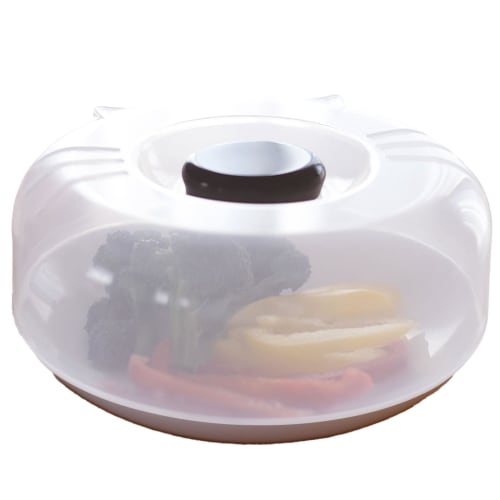 KOKUBO Microwave Food Cover, Clear, Approx. 21 X 6.5 Cm Diameter, Made In Japan, Microwave Safe, Antibacterial, Stain-Resistant, Heat-Resistant, Washa