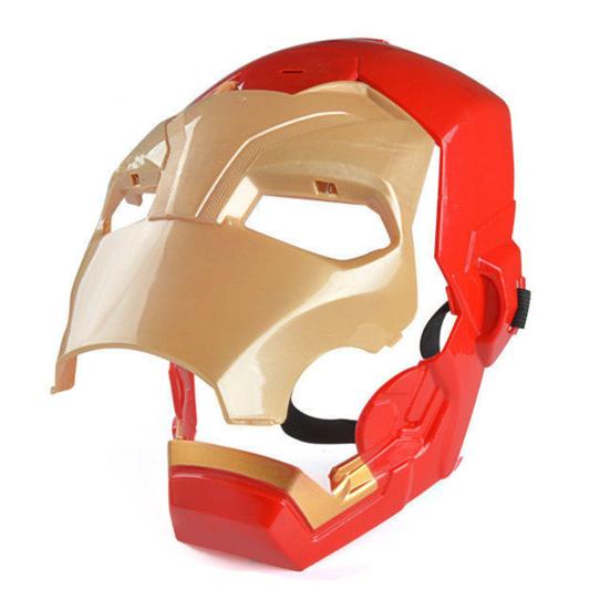 Lighting Effect Festival Masque Sounding Plastic Iron Man Masque Prop for Home