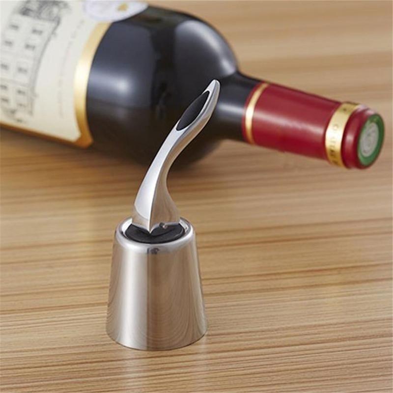 Stainless Steel Vacuum Sealed Red Wine Champagne Storage Bottle Stopper Sealer Caps