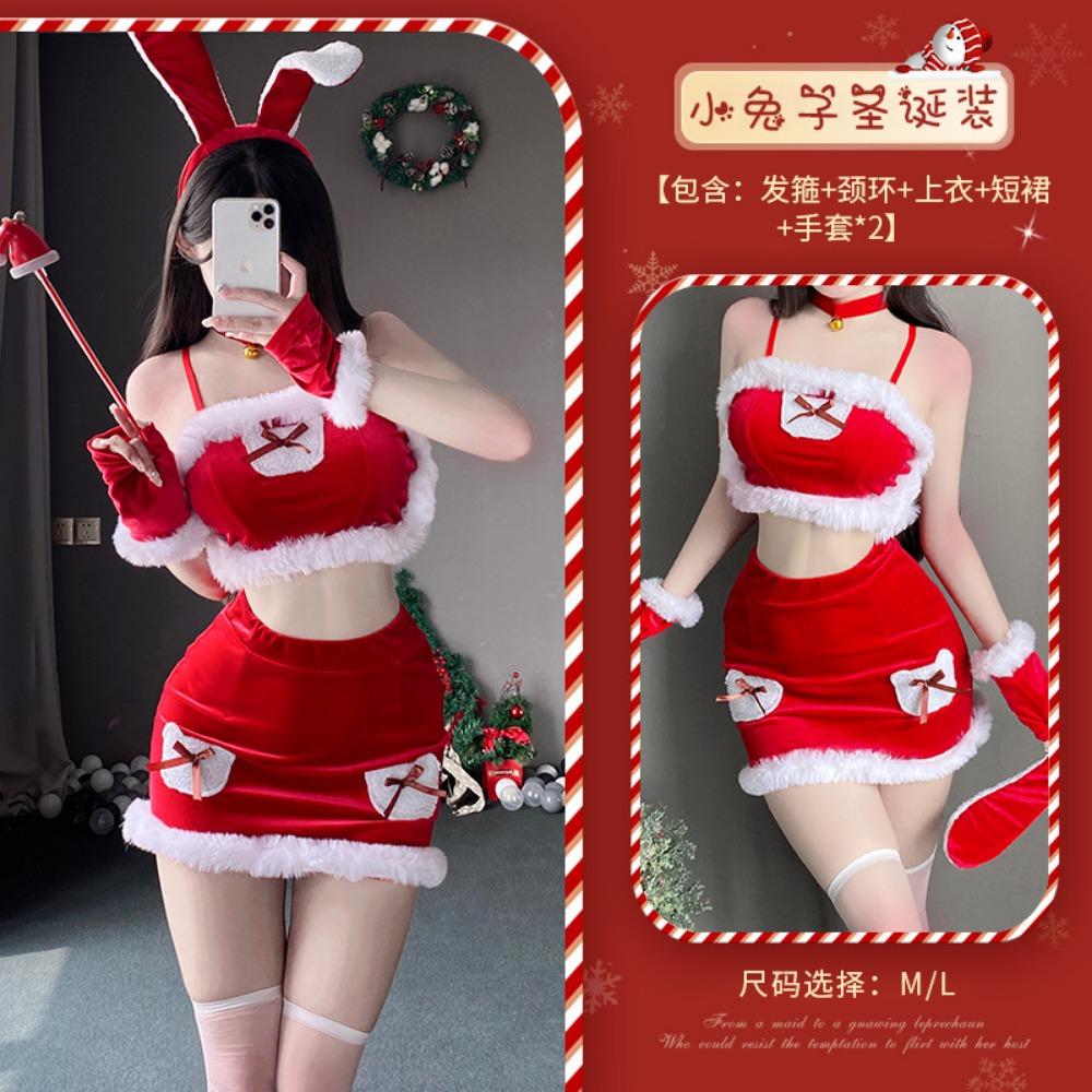 Xianyi Christmas Clothing Female Sexy Bunny Uniform Suit Japanese and Korean New Year's Robe Female Live Streaming Host Performance Clothing S27