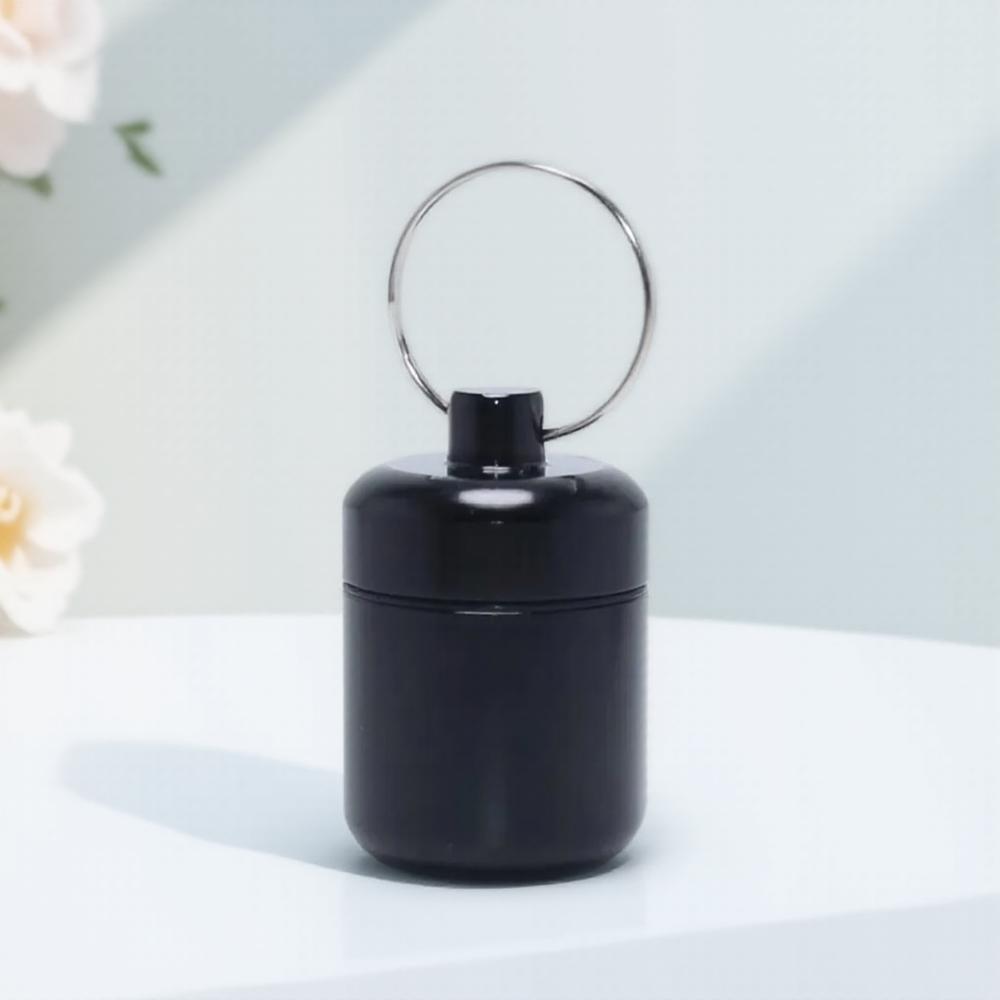 Waterproof Aluminum Pill Case Metal Container Keychain Travel Outdoor Emergency First Aid Kit Safety