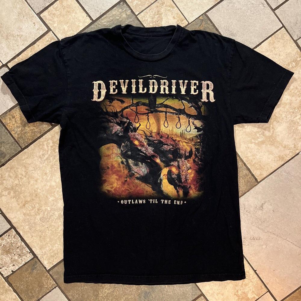 DevilDriver Band Outlaws  til the end Unisex T-Shirt All Size S-5XL SB094 Unisex T-Shirt M