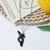 2PCS Antique Silver-plated Necklace Couple Vintage Style League of Legends Peripheral Sheep and Wolf Pendant Jewelry Fans Gifts