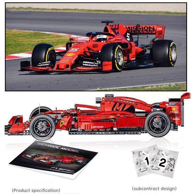 50cm High-Tech Formula F1 Supercar Model 1380Pcs Building Block Gift For Kids For Adult