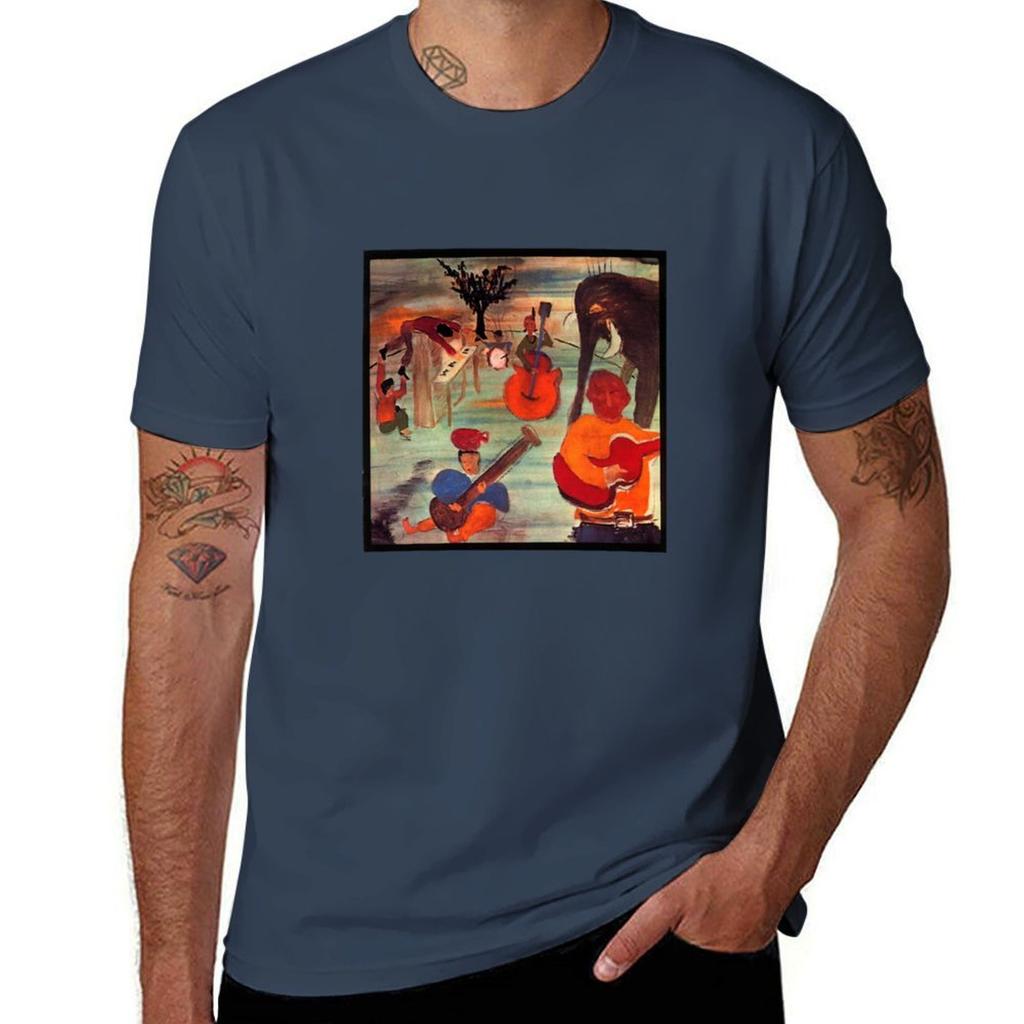 Music From Big Pink Tshirt Minimalist Casual Short Sleeve Top
