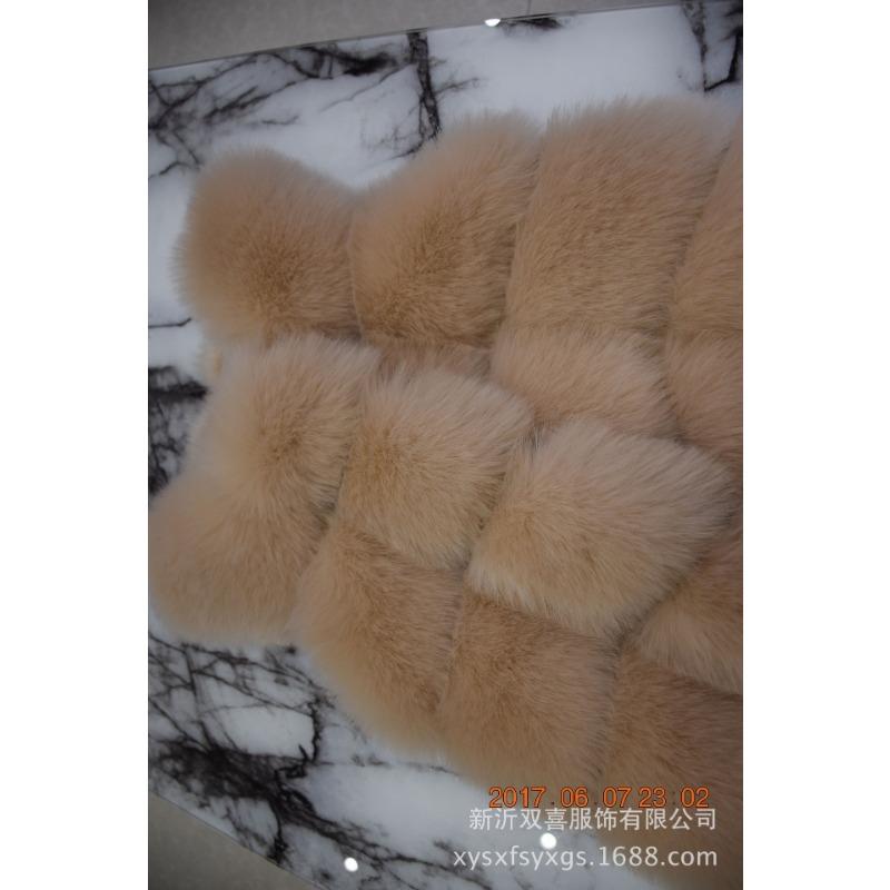 

48 хутро, хутро Хайнін, новий жилет зі штучного хутра лисиці на осінь та зиму, жіноча повсякденна хутряна куртка жіноча XXXL